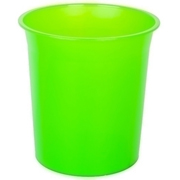 OLEF PAPELERA PLASTICO TRANSLUCIDO 16L KIWI PTRKI